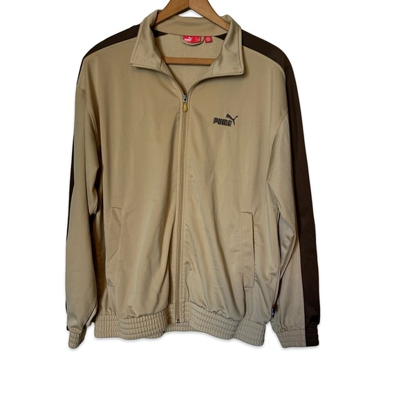 Puma Other - Puma Men's Beige and Dark Brown Windbreaker